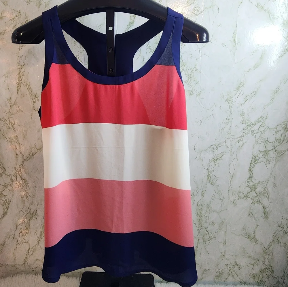 EXPRESS Polyester Racer Back Tank - Picture 1 of 13